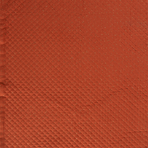 Muslin fabric Brique matte 