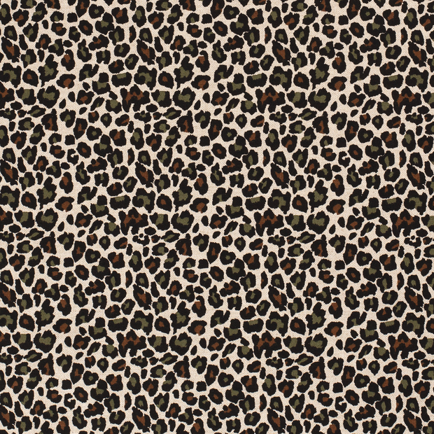 Linen Look fabric Panther Dark Green
