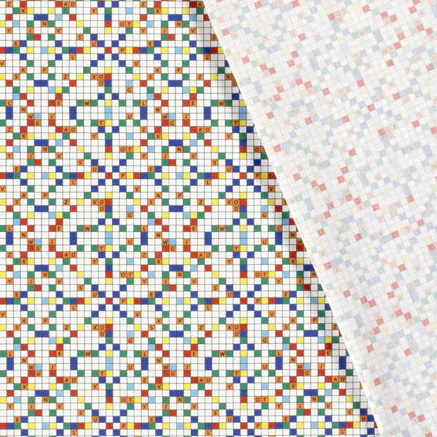 Cotton Poplin fabric Games printed 