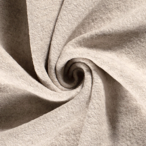 Paño de lana tela Unicolor Blanco roto