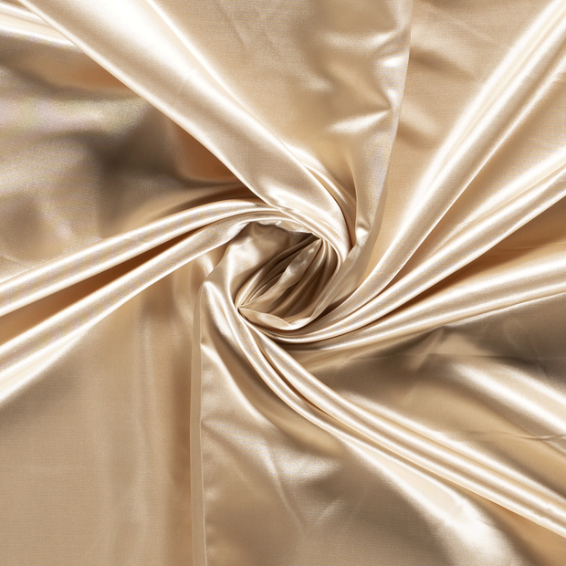 Satin fabric Beige 
