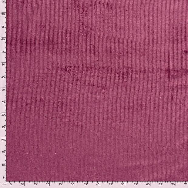 Jumbo Corduroy Stretch 6w tela Unicolor Magenta