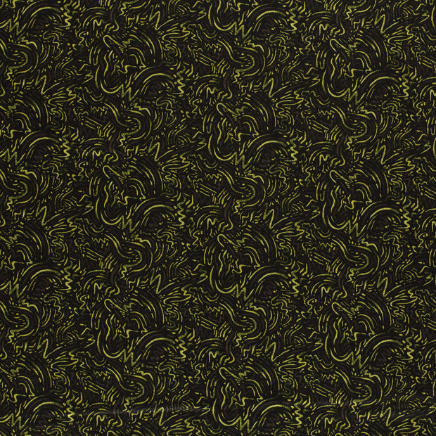 Poly Viscose Jersey fabric Lime Green matte 