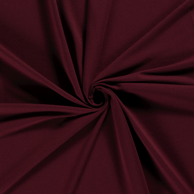 French Terry fabric Wine red recycled 