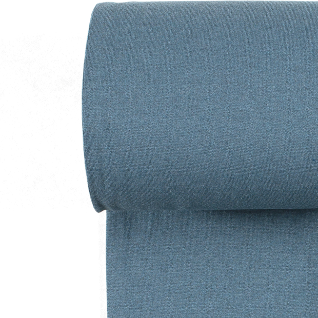 Bord Cote tissu Unicolore Bleu Canard