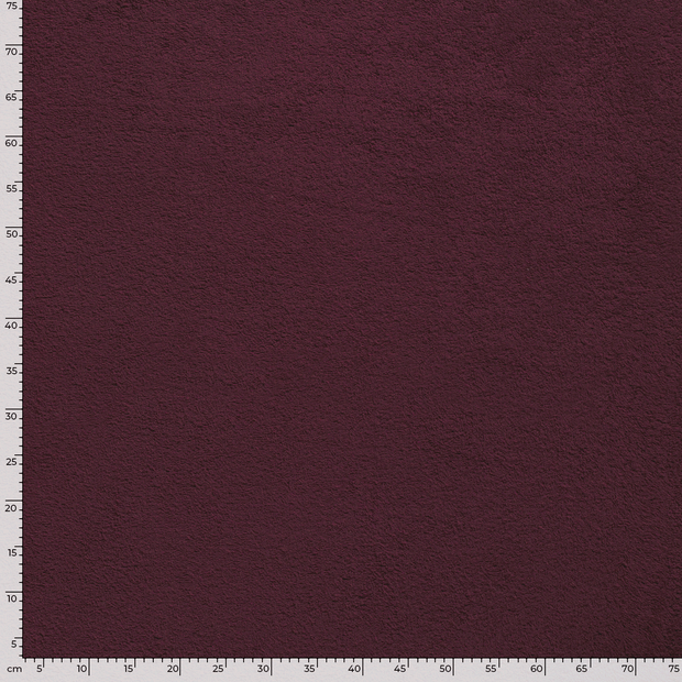 Frotté tissu Unicolore Bordeaux