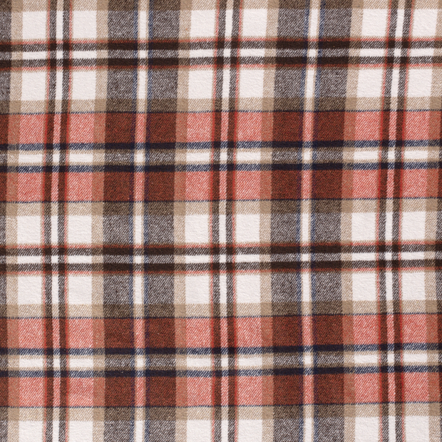 Jacquard fabric Brique matte 