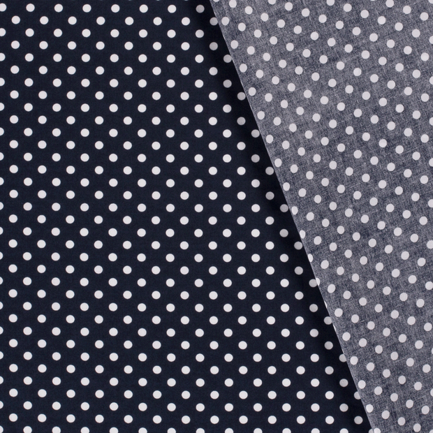 Cotton Poplin fabric Dots printed 