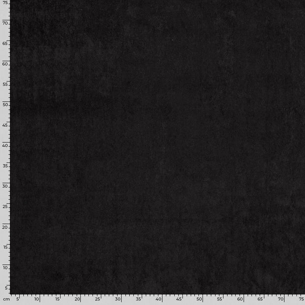 Babycord Stretch 21w fabric Unicolour Black