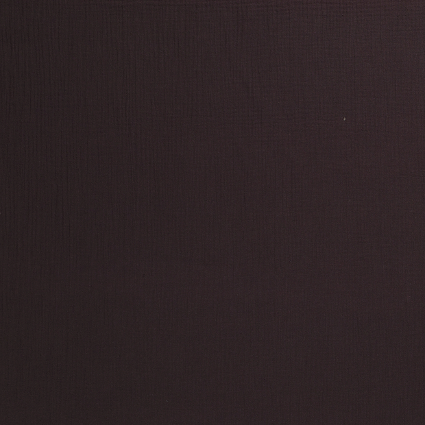 Muslin fabric Dark Brown matte 