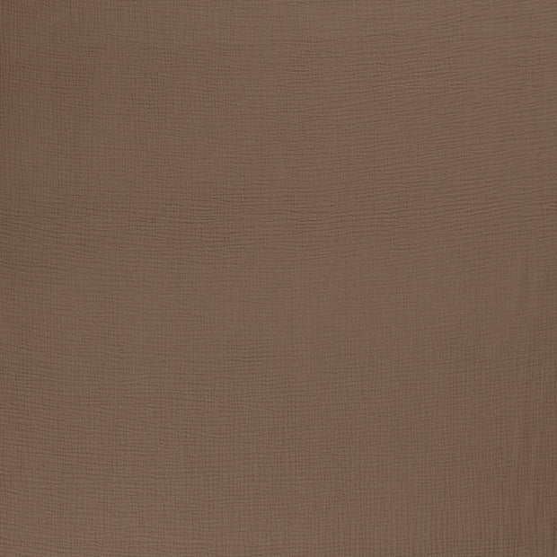Mousseline stof Taupe Bruin mat 