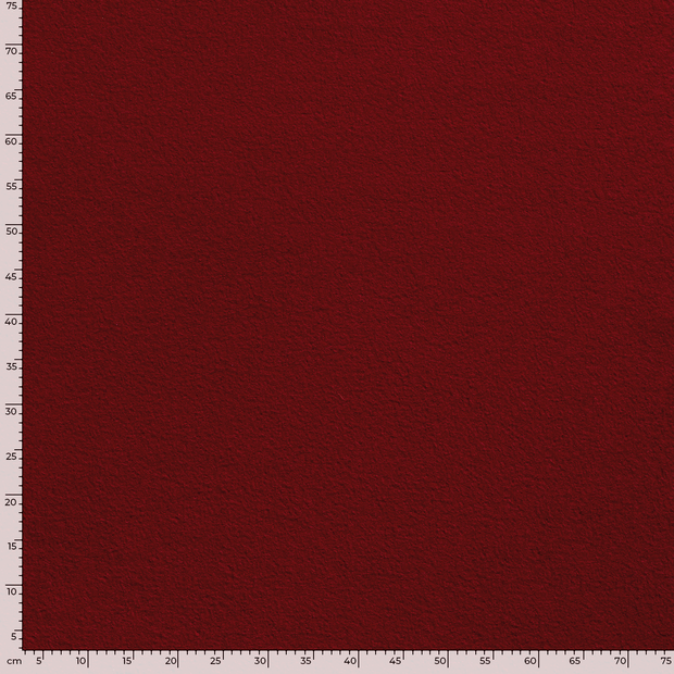 Chiffon en laine tissu Unicolore Rouge