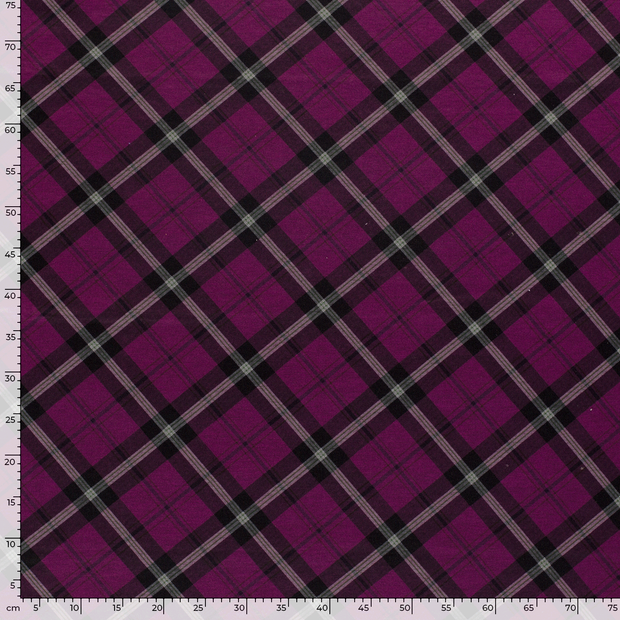 Punta di Roma fabric Checks printed 