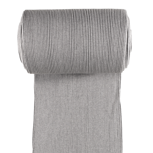 Bord Cote 3x3 rib tissu Gris clair mat 