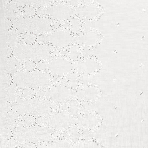 Muslin fabric Optical White matte 