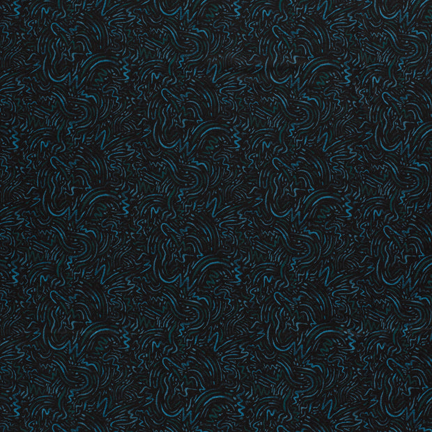 Poly Viscose Jersey fabric Petrol matte 