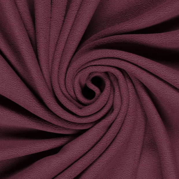 Microfleece fabric Unicolour Aubergine