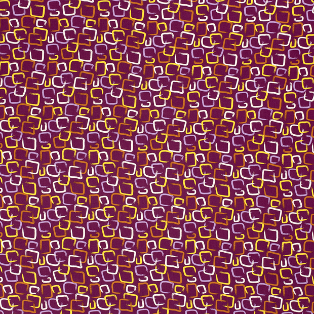Viscose Poplin fabric Aubergine matte 