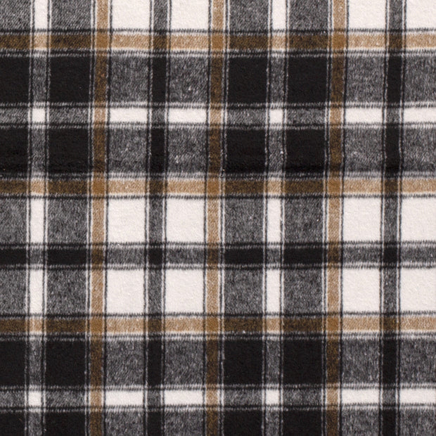 Jacquard fabric Checks Black