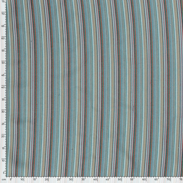 Jacquard tissu rayures Multicolore