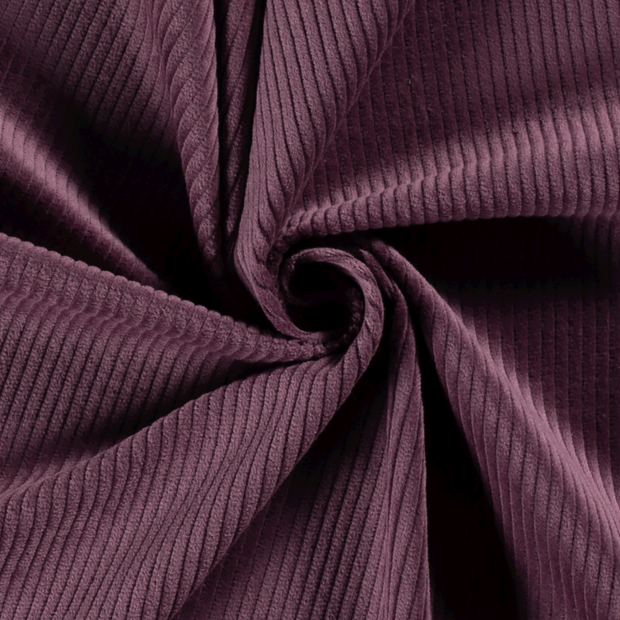 Corduroy 4.5w fabric Unicolour Mauve
