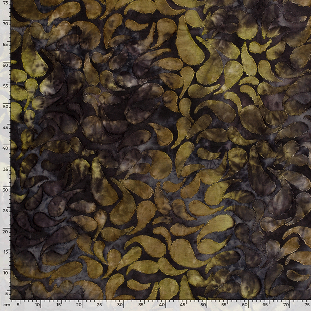 Burnout Jacquard fabric Tie Dye Dark Green