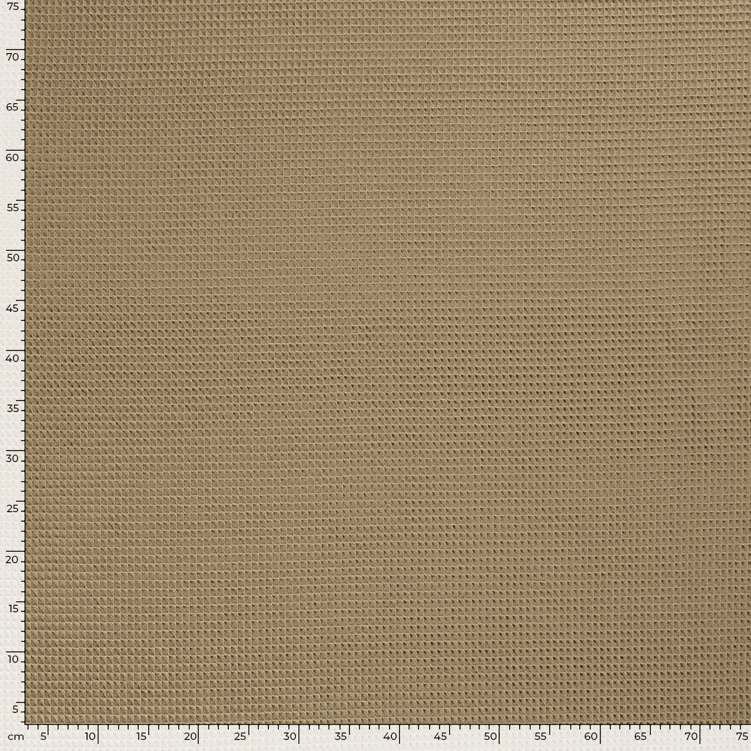 Waffle piqué fabric Unicolour Beige | Wholesale fabrics