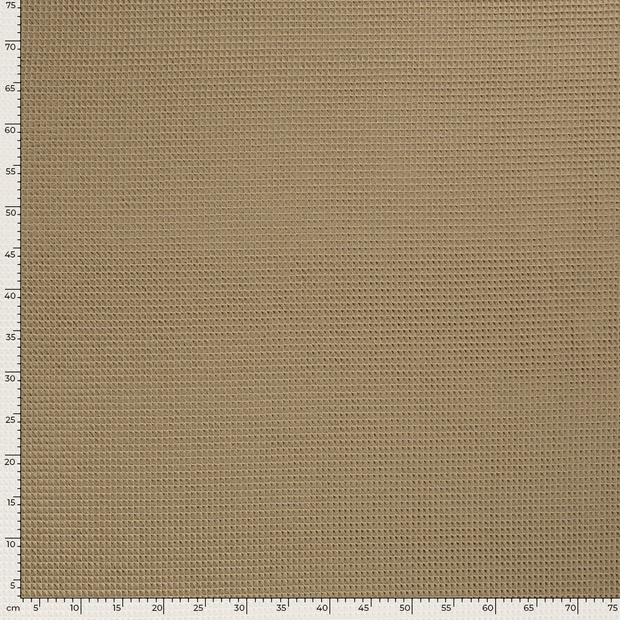 Wafel Piqué stof Effen Beige