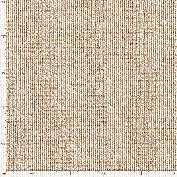 Punta di Roma fabric Unicolour Beige