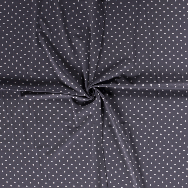 Cotton Jersey fabric Dark Grey printed 