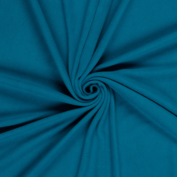 Microfleece tissu Bleu Canard brossé 