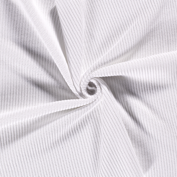 Heavy Knit tissu Blanc 
