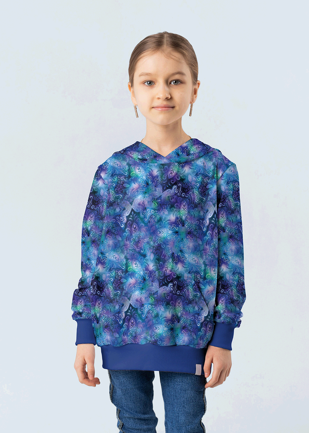 Jogging fabric Tie Dye Indigo