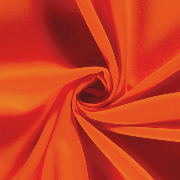 Power Stretch fabric Unicolour Neon Orange