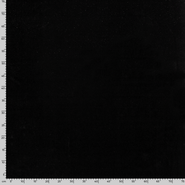 Velours tissu Unicolore Noir