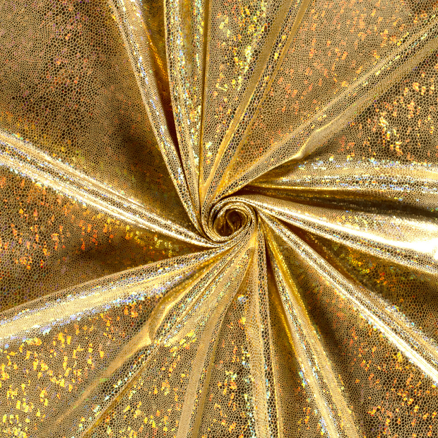 Lamé fabric Gold foiled 