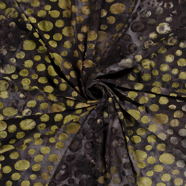 Burnout Jacquard fabric Dark Green 