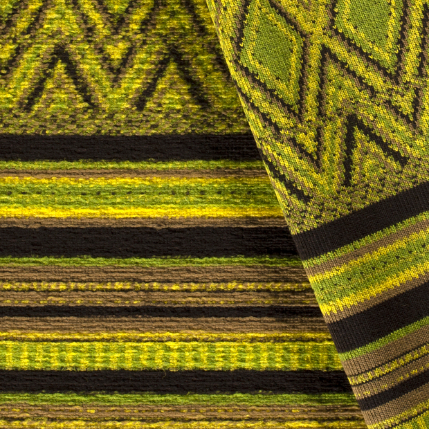 Heavy Knit fabrik Abstrakt gebürstet 