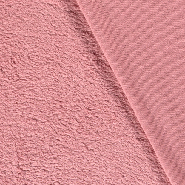 Teddy fabric Unicolour brushed 