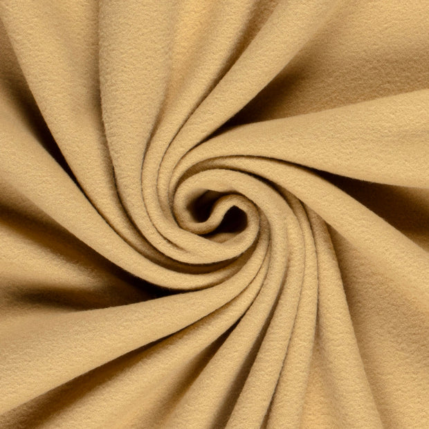 Microfleece fabric Unicolour Camel