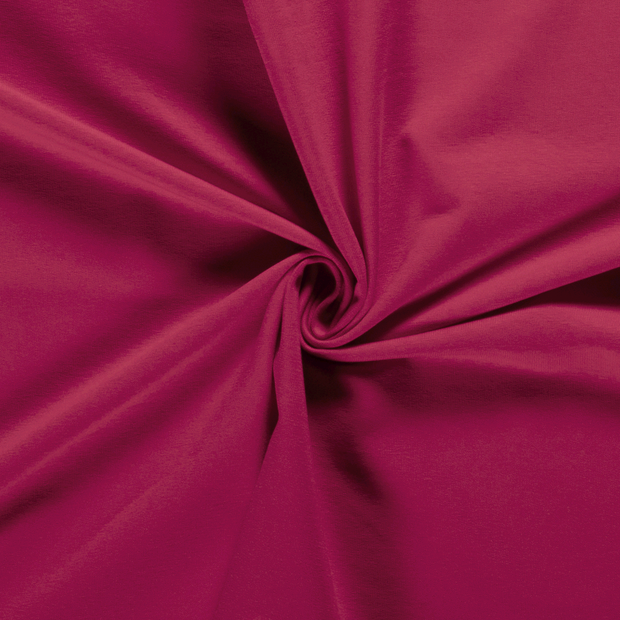 French Terry fabric Unicolour Raspberry