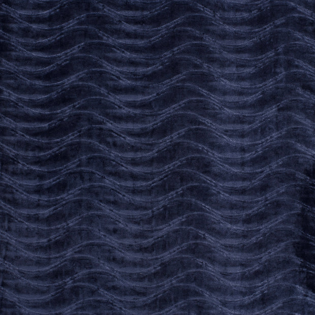 Terciopelo tela Azul marino suave 