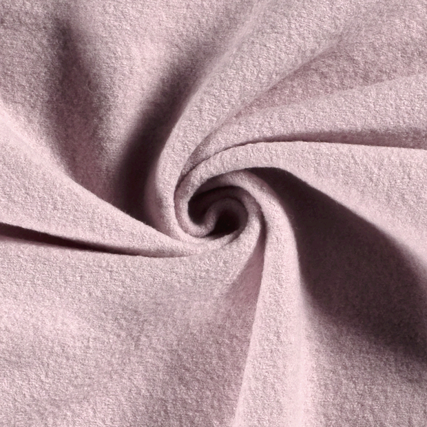 Wool Boucle fabric Unicolour Light Pink