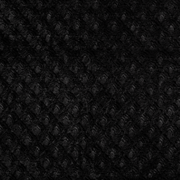 Fausse Fourrure tissu Noir mat 