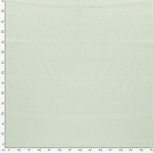 Cotton Poplin Yarn Dyed fabric Checks Mint