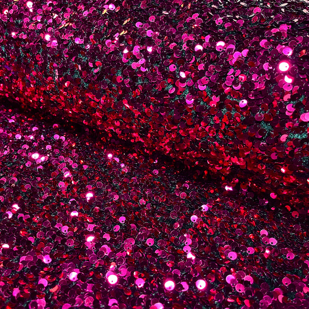 Velours tissu Unicolore Fuchsia