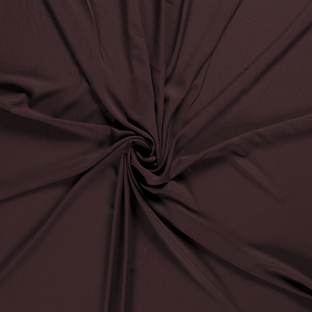Crêpe Georgette fabric Dark Brown 
