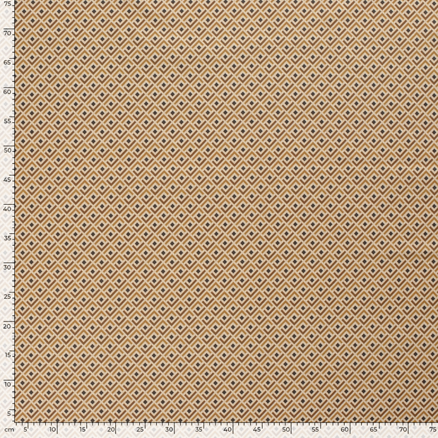 Panama fabric Abstract Beige