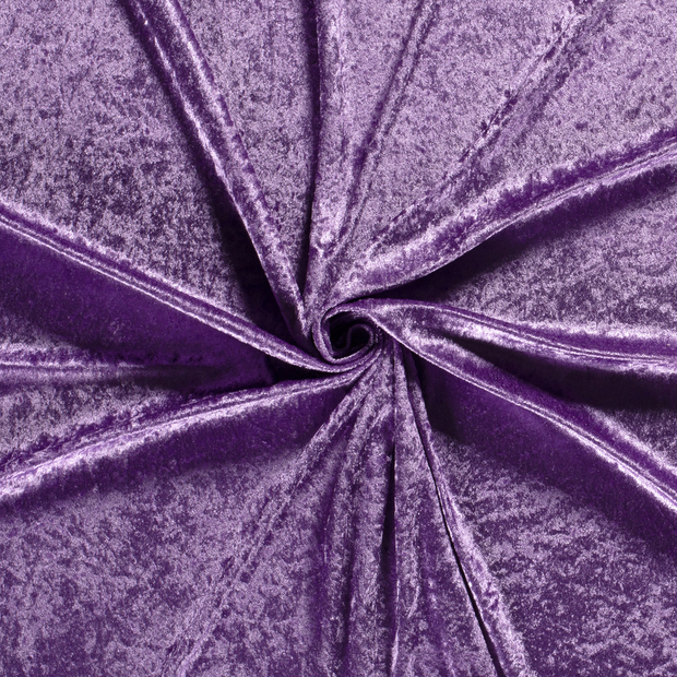 Velours fabric Purple crushed 