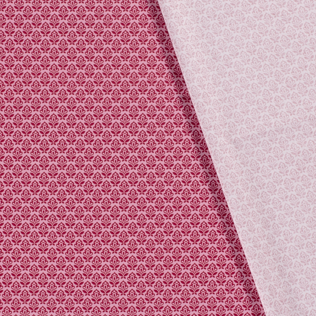 Cotton Poplin fabric Millefleurs printed 